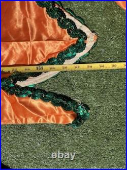 Andrade VTG 1960s Mardi Gras Costume set Orange Puff Top & Pants Krewe Rare
