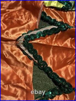 Andrade VTG 1960s Mardi Gras Costume set Orange Puff Top & Pants Krewe Rare