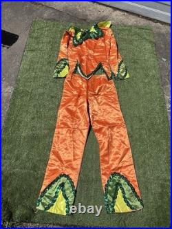 Andrade VTG 1960s Mardi Gras Costume set Orange Puff Top & Pants Krewe Rare