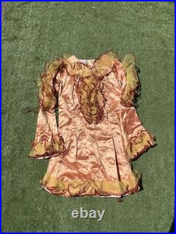 Andrade Vintage 1960s Mardi Gras Costume Top Orange Puff Krewe Rare