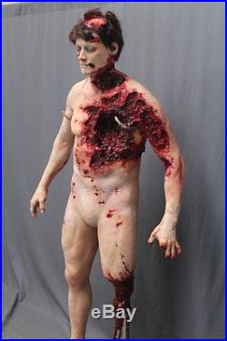Animal Attack Bloody Male Corpse Haunted House Halloween Horror Prop