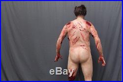Animal Attack Bloody Male Corpse Haunted House Halloween Horror Prop