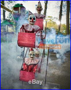 Animated CLOWN FERRIS WHEEL Prop Clowns Carnival Circus Fair Halloween Spirit