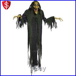 Animated Halloween Witch Prop Hanging Decoration Scary Haunted House 72 inch