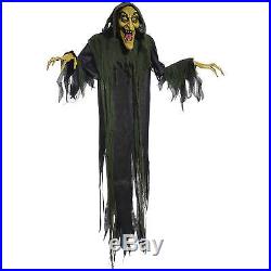 Animated Halloween Witch Prop Hanging Decoration Scary Haunted House 72 inch