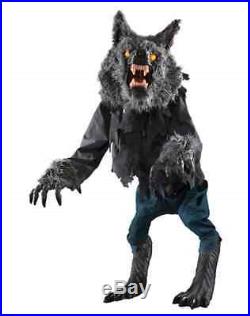 Animated Werewolf Halloween Prop Haunted Monster Yard Zombie Animatronic LED New