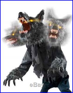 Animated Werewolf Halloween Prop Haunted Monster Yard Zombie Animatronic LED New