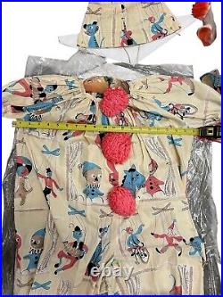 Antique Clown Costume Complete Halloween Costume Vintage