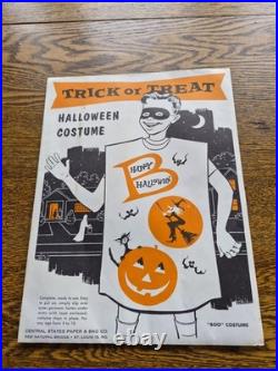 Antique Halloween Boo costume trick or treat NOS