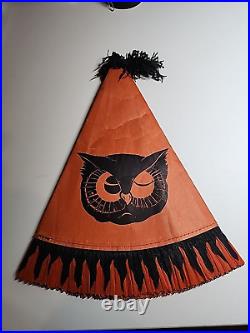 Antique Halloween party hat Marks Brothers 1920s 11 great shape