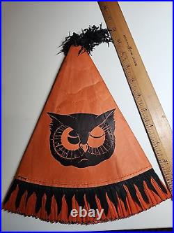 Antique Halloween party hat Marks Brothers 1920s 11 great shape