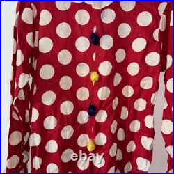 Antique Vintage 1930s Handmade Clown Suit/Pierrot Costume Cotton Pom Poms
