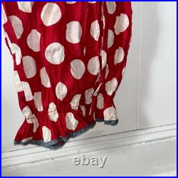 Antique Vintage 1930s Handmade Clown Suit/Pierrot Costume Cotton Pom Poms