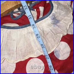 Antique Vintage 1930s Handmade Clown Suit/Pierrot Costume Cotton Pom Poms