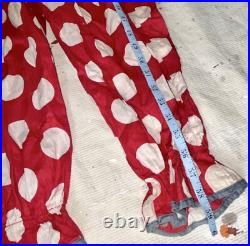 Antique Vintage 1930s Handmade Clown Suit/Pierrot Costume Cotton Pom Poms