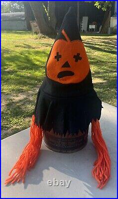 Antique Vintage Halloween Jack O Lantern Costume Hat