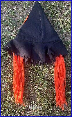 Antique Vintage Halloween Jack O Lantern Costume Hat