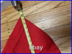 Antique Vtg 1950s 60s Halloween Red Devil Satan Horns Mask Cape Adult Costume