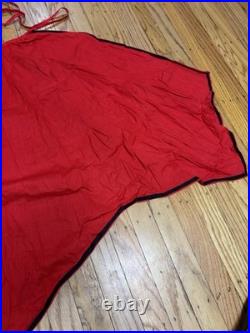 Antique Vtg 1950s 60s Halloween Red Devil Satan Horns Mask Cape Adult Costume