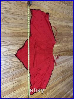 Antique Vtg 1950s 60s Halloween Red Devil Satan Horns Mask Cape Adult Costume