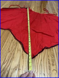 Antique Vtg 1950s 60s Halloween Red Devil Satan Horns Mask Cape Adult Costume