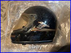 Arthur Fulmer Falcon Motorcycle Helmet Large- Vintage 70's Era