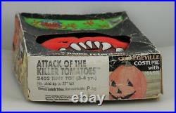 Attack Of The Killer Tomatoes Halloween Costume & Mask Rare! Collegeville