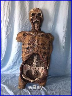 Awesome Scary Zombie Skeleton Latex Halloween Prop Life-Size