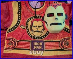 Ben Cooper 1966 Iron Man Halloween Mask And Costume Adult Sz