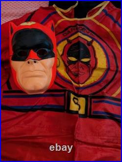 Ben Cooper 1966 Marvel Daredevil Halloween Mask And Costume Adult Sz Ben Cooper 1966 Marvel Daredevil Halloween Mask And Costume Adult Sz