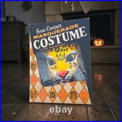 Ben Cooper 60s Era Masquerade Leopard Costume Mask With Original Box Excellent