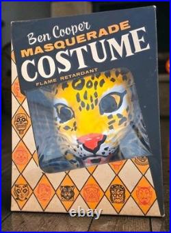 Ben Cooper 60s Era Masquerade Leopard Costume Mask With Original Box Excellent