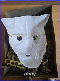 Ben Cooper 60s Era Masquerade Leopard Costume Mask With Original Box Excellent