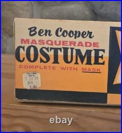 Ben Cooper 60s Era Masquerade Leopard Costume Mask With Original Box Excellent