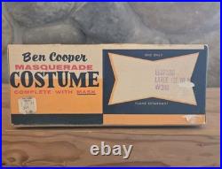 Ben Cooper 60s Era Masquerade Leopard Costume Mask With Original Box Excellent