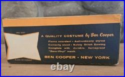 Ben Cooper 60s Era Masquerade Leopard Costume Mask With Original Box Excellent