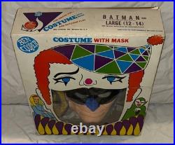 Ben Cooper Batman Halloween Costume C. 1966 Early Issue Large Mod Clown Box