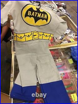 Ben Cooper Batman Play Suit Halloween Mask Cape Costume 1975 Boxed