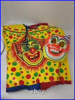 Ben Cooper Clown Spook Town Large 12-14 Costume Mask and Box
