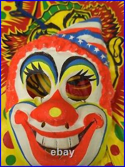 Ben Cooper Clown Spook Town Large 12-14 Costume Mask and Box