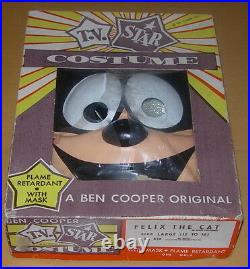 Ben Cooper Felix The Cat Tv Star Costume C. 1960's Boxed Halloween