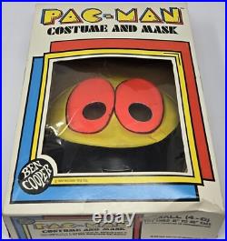 Ben Cooper Mid-Way Pac-Man Halloween Costume & Mask (1982) Complete in Box RARE