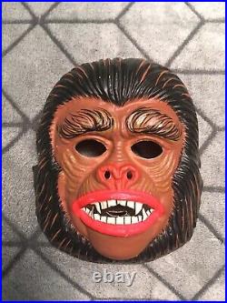 Ben Cooper Planet Of The Apes 1973 Warrior Vintage Kids Halloween Mask Costume