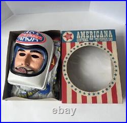 Ben Cooper VintageAmericana Astronaut Halloween Costume & Mask Large 12/14. NASA