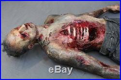 Bloody Male Cadaver Haunted House Halloween Horror Prop The Walking Dead