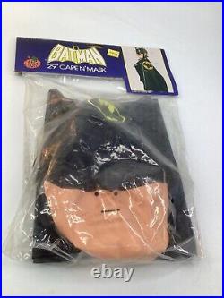 Brand New Sealed Vintage 1980's Ben Cooper Batman Official Cape & Mask (L2)