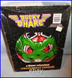 Bucky O Hare vtg 1991 Collegeville Halloween Mask Costume no Cooper Wolfman tmnt