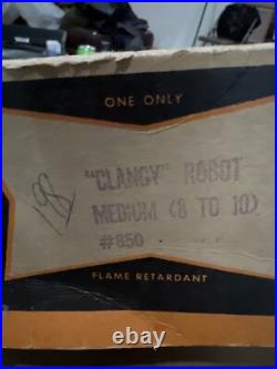 CLANCY ROBOT BEN COOPER COSTUME IN BOX WITH MASK RARE 1950's