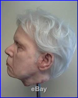 Custom Realistic Silicone Male Prop Head Film Quality Halloween Collectibles
