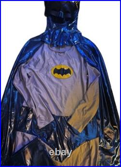 C. 1966 Batman Halloween 9 Pc Costume from Batman and Robin TV Series Large HTF